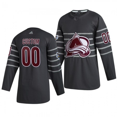 Colorado Avalanche Personalizado Grijs Adidas 2020 NHL All-Star Authentic Shirt - Mannen